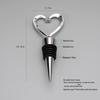Heart-Shaped Red Wine Stopper - Alloy Seal for Bottles, Ideal for Weddings, Bars, and Hotels.