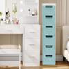 6-Tier Tall Storage Cabinet Organizer with 6 Drawers, Slim Narrow Design for Small Spaces, Closet, Bedroom, Kitchen, Bathroom