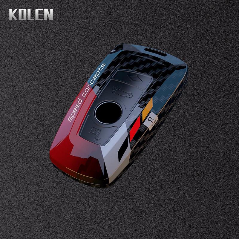 ABS-Kohlefaser-Autoschlüsselgehäuse-Abdeckungsschale für BMW 1 3 5 7 Serie X1 X3 X4 X5 X6 G20 G30 F15 F16 G01 G02 G05 F10 F20 F30 G07 F34
