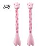 Novelty Gel Pen 2pcs Giraffe Shape Cute Cartoon Animal Even Ink Distribution Creative Pedestal Design for School Students Party Office Comfortable