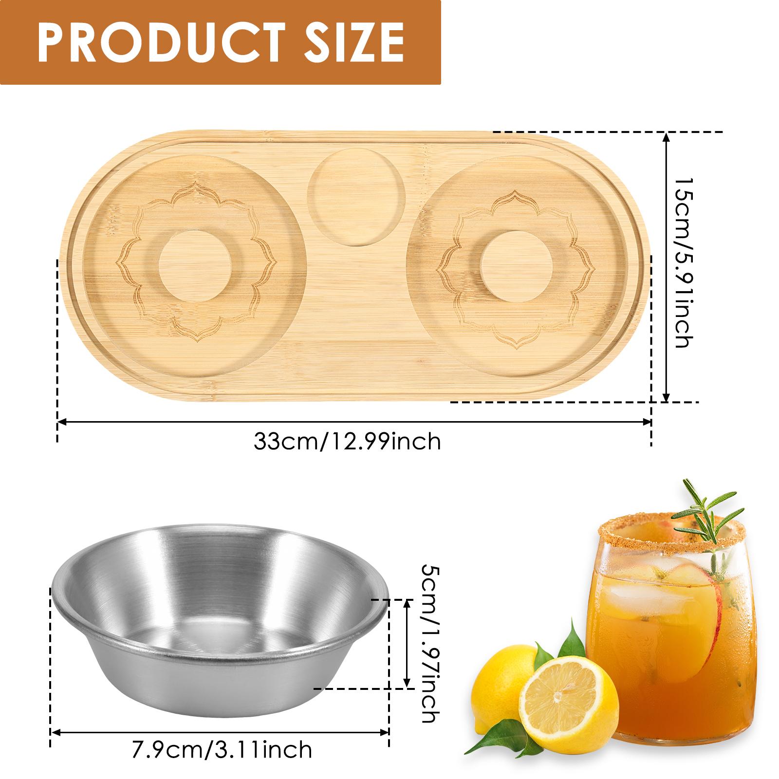 

Бамбуковый 3-х уровневый держатель соли «Маргарита», складной переносной держатель соли и сахара, контейнер для специй, барменские инструменты, барные принадлежности