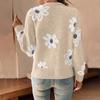 Women's Fashion Winter Temperament Loose Long Sleeve Knit Cardigan Coat