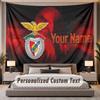 Tapisserie Murale Personnalisée avec Nom et Texte Benfica FC en Polyester pour Chambre à Coucher et Pièce
