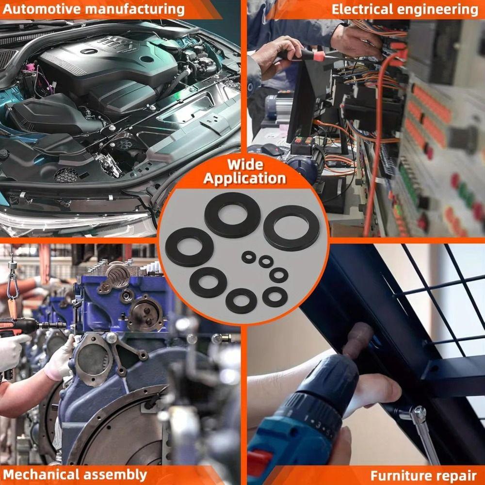 Waterproof Sealing Gaskets Flat Ring Rubber Gaskets Gaskets Assortment Kit  Plumbing Pipe Repair