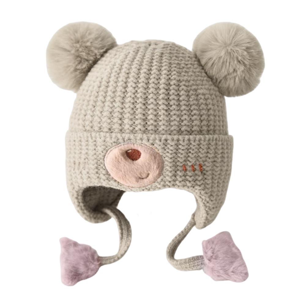 Warm Material Baby Hat Cute Design Ear Protection Hat Children's Woolen Hat  Autumn Season