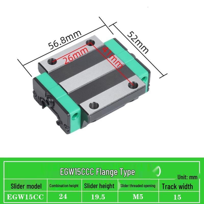 Precision Linear Guide Block Assembly EGH/EGW Series (15-65) CA SC