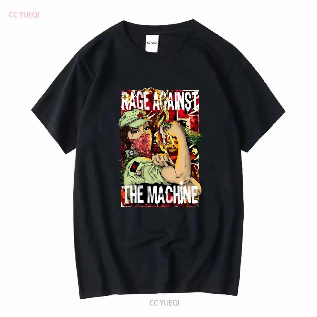 Rage Against The Machine White T Shirt J87168 Long or Short Sleeves Vintage Washed Comfortable Soft Fashion Unisex Graphic