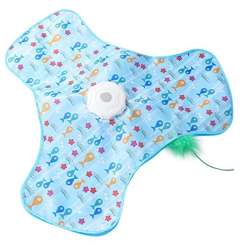 

Автоматическая для домашних кошек с движущимся пером, игрушка в прятки для поощрения охотничьих инстинктов и упражнений