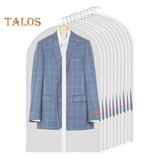 

5/10 шт. Сумки для одежды с застежкой-молнией, полупрозрачные, многоразовые, моющиеся, для организации гардероба, сумки для подвешивания одежды 10 pcs