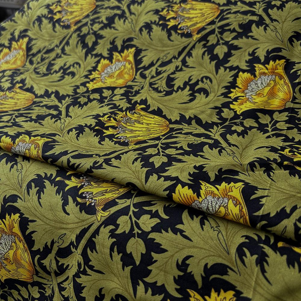 145x50cm Retro Style Morris Floral Printing Cotton Fabric For Sewing Clothing Dress Shirt DIY Pillowcase Bag Quilting Materials