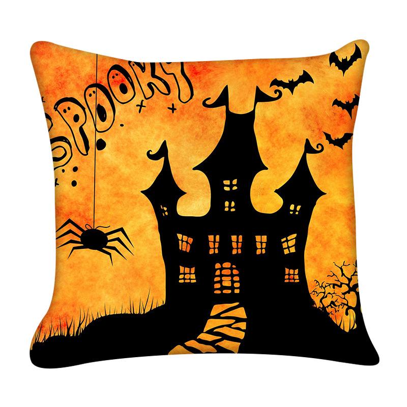 Happy Halloween Pillow Covers Decorative Horror Pumpkin Pillowcase Living Room Sofa Bedroom Pillows Case Decor Home 18x18 Inch