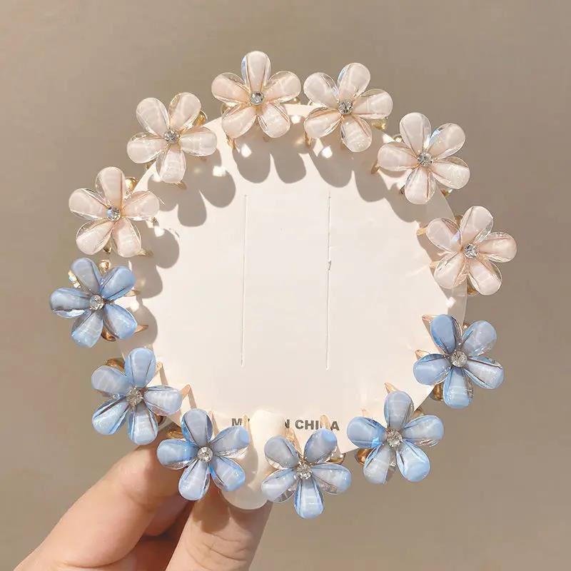 2023 Summer Camellia Mini Hair Claw Clip for Girls