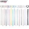 30 Holes Loose-leaf Plastic Binding Ring Spring Spiral Rings Binder Strip For A4 Paper Notebook Stationery Office Supplies