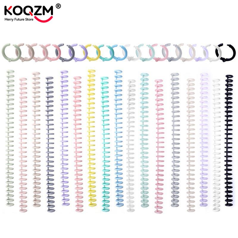 30 Holes Loose-leaf Plastic Binding Ring Spring Spiral Rings Binder Strip For A4 Paper Notebook Stationery Office Supplies
