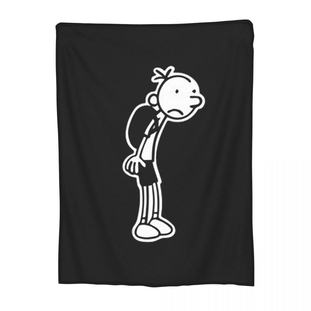 WIMPY KID I READ Blanket Soft Warm Flannel Throw Blanket Bedspread for Bed Living room Picnic Travel Home Sofa