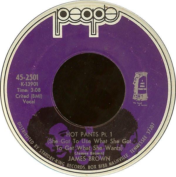 

7-дюймовая пластинка JAMES BROWN - Hot Pants 452501 People 1971 US Соул/Фанк Б/У