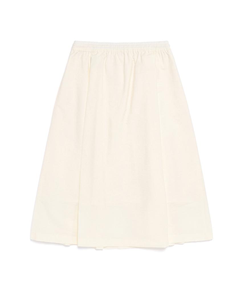 NATIONALGEOGRAPHIC N261Wsk900 Women'S Cotton A-Line Pleated Skirt Ivory