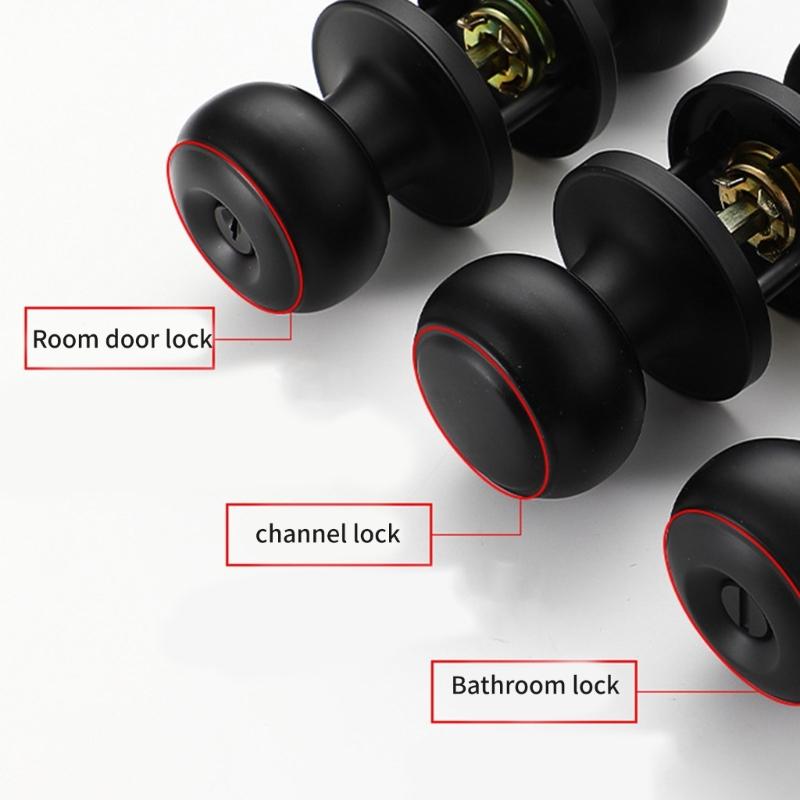 Okrągłe gałki ze stali nierdzewnej odporne na korozję, wzory zamków do drzwi wewnętrznych do wilgotnego środowiska i szybki montaż
