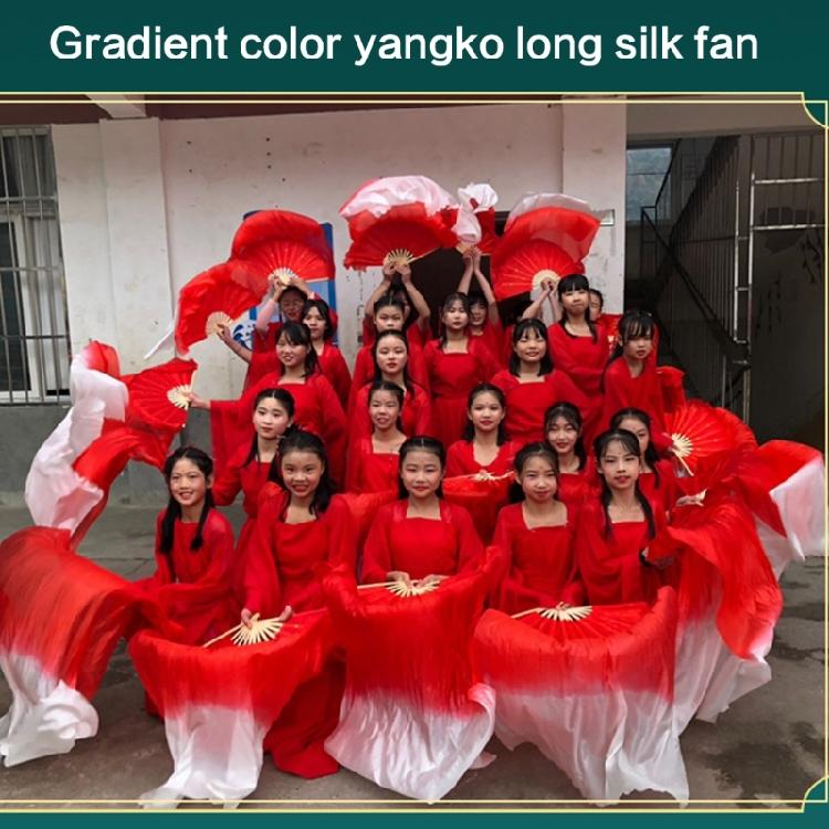 1 Stück Handgemachter Bauchtanz Fächerschleier Damen Nationaltanz Tanzen Bambus Langer Fächer für Party Bühnenauftritte Requisiten