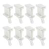 8Pcs Curtain Rail End Covers Replacement Flexible Bendable Curtain Track End Stops Curtain Track Fittings Enduring