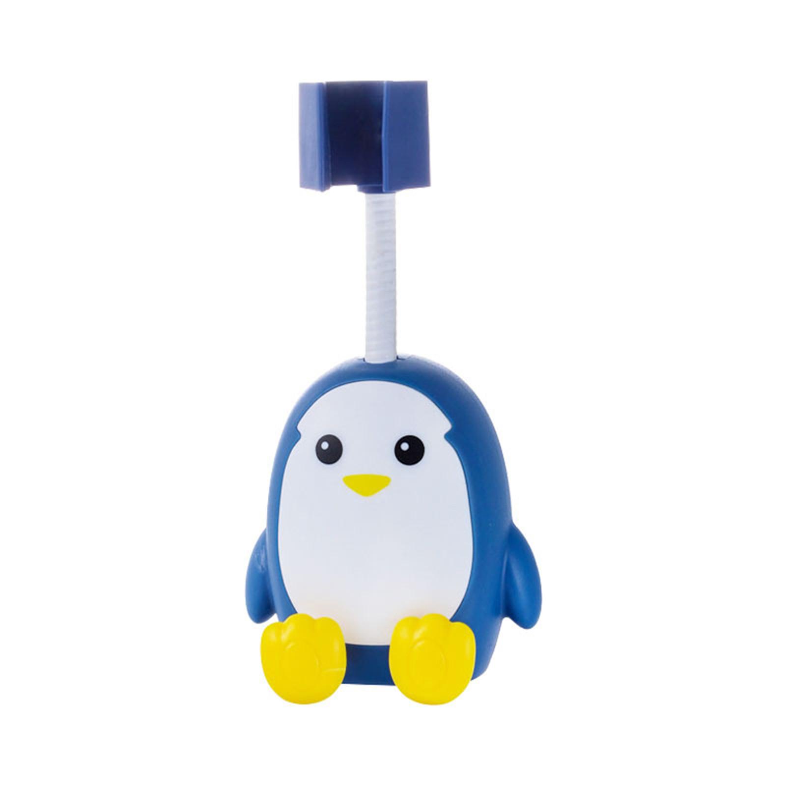Penguin Shower Bracket Cartoon Free Punching Universal Adjustment Bathroom Shower Free Punching Fixed Shower Nozzle Hanger One Size синий
