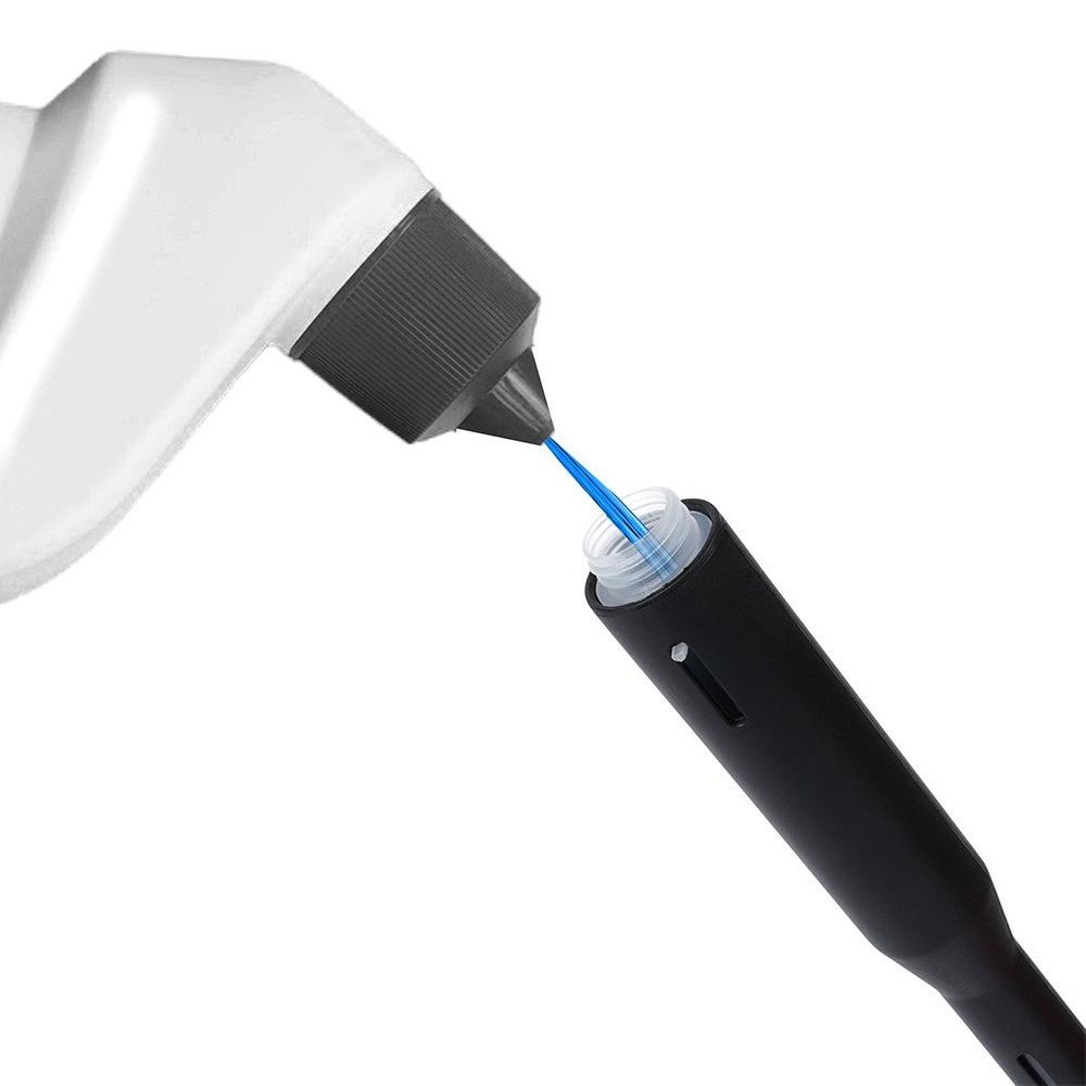 Silicone Toilet Brush with Liquid Dispenser, Black, Bathroom