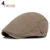 Menn Uformell Klassisk Ensfarge Flat Cabbie sboy Eføy Hat Cotton Sun Beret Cap Unisex hatter