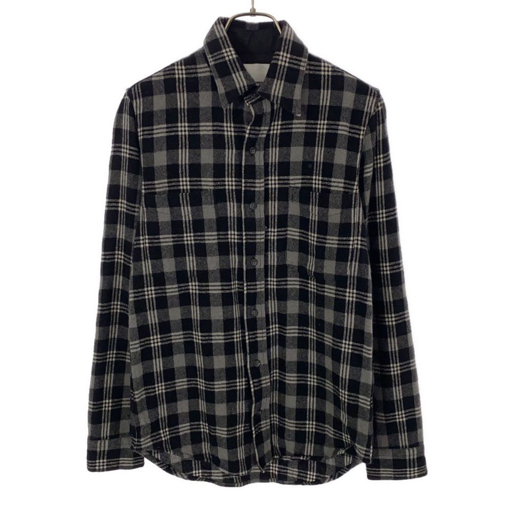 Shinya Yamaguchi Made In Japan Wool Blend Long Sleeve Check Shirt Men's Used