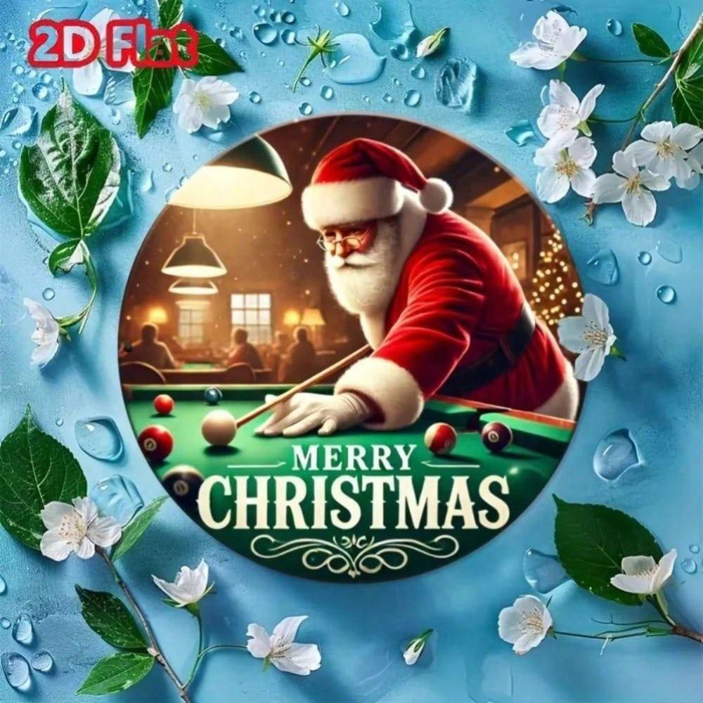 Vintage Christmas Tin Sign, Metal Poster for Wall Decor, Holiday Home Art