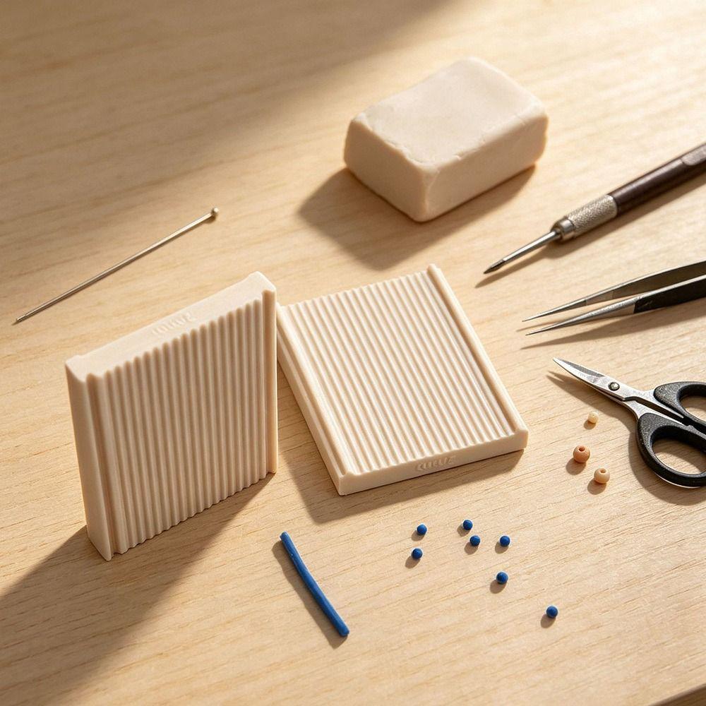 Grooved Surface Clay Ball Maker Plastic Clay Maker Boards New DIY Jewelry Making Jewelry Making