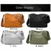 New Nylon Shoulder Bag Large Capacity Adjustable Wide Strap Messenger Bag Zipper Closure Women's Handbag for Women