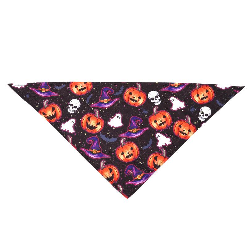 Festival Printed Pet Triangular Bandana Dog Cat Saliva Bib