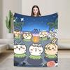 Cute Kawaii C-ChiikawaS Cartoon Movie Blanket  Camping Flannel Throw Blanket For Couch Bed Warm Soft Design Quality Bedspread
