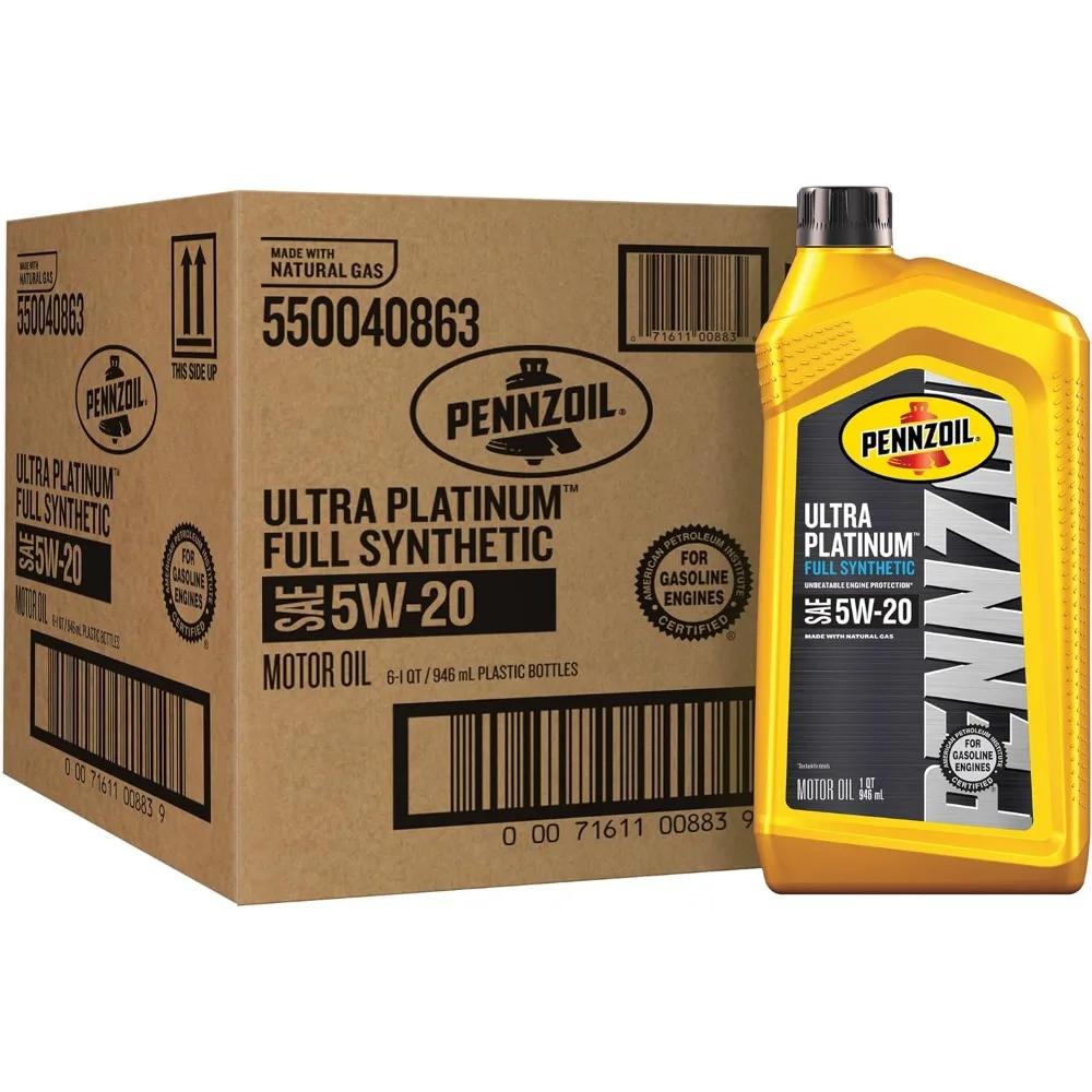 

Повністю синтетична моторна олива Pennzoil Ultra Platinum 5W-20 Для вдосконаленого захисту та продуктивності двигуна 5W-20(6x1 gt)