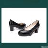 2025 neue modische vielseitige Damenschuhe mit runder Spitze und hohem Absatz, lässige bequeme Arbeitspumps für Damen, elegante minimalistische Damenschuhe