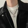 Fashionable Punk Bead Star Pendant Necklace Suitable For Men And Women Retro Creative Ethnic Style Holiday Jewelry Gift