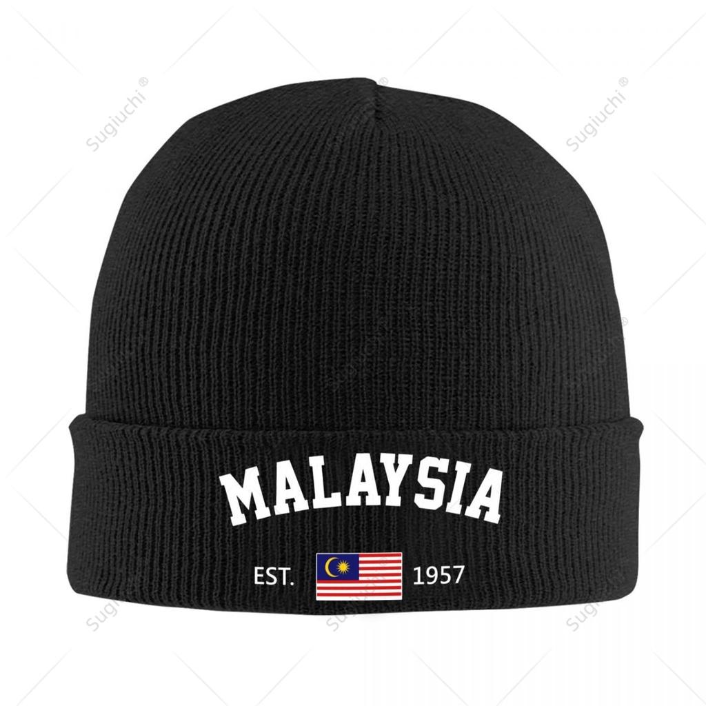 Knitted Hat Unisex Malaysia EST Independence Day For Unisex Women Boys Winter Autumn Beanie Cap Warm Bonnet