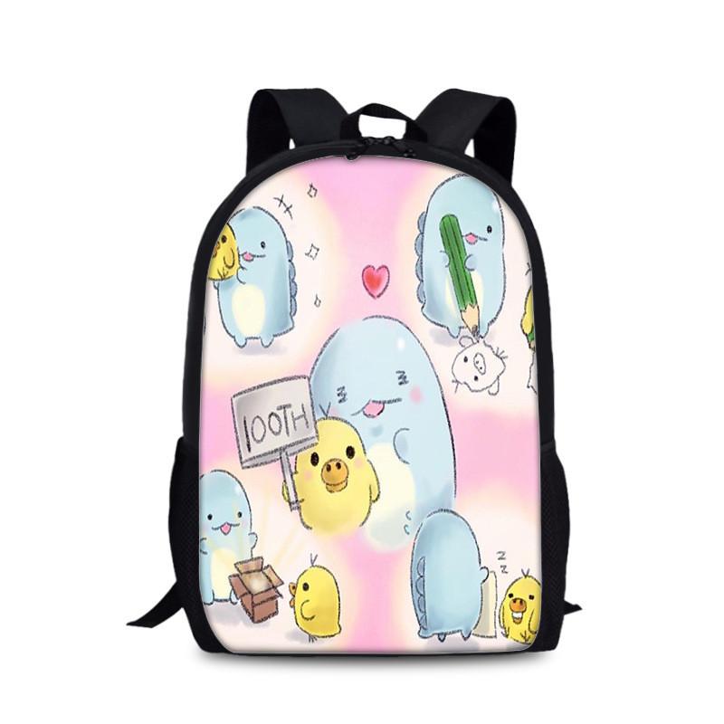 Sumikkogurashi School Bag With Waterresistant Nylon Fabric And Adjustable Shoulder Straps For Students