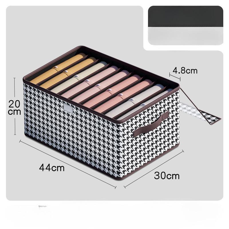 Clothing Storage Box Foldable Wardrobe Storage Box Pants Household Storage Basket Storage Wonder