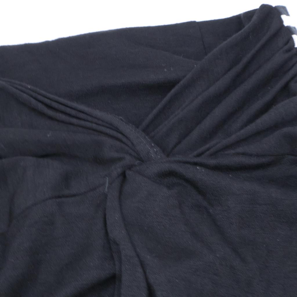 BORDERS at BALCONY BD2321-2N-20 23rd year black twist maxi skirt skirt 38 blackUsed