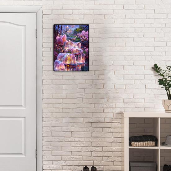 1 Set 5D DIY Diamond Painting Kit Landscapes Cats Butterflies Pattern Diamond Painting Picture for Home Decor