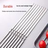ZISIZ Stainless Steel Flat BBQ Skewers