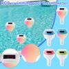 Floating Style Bath, Swimming Pool, Hydrotherapy Pool With RGB Ambient Light, Solar Electronic Digital Thermometers