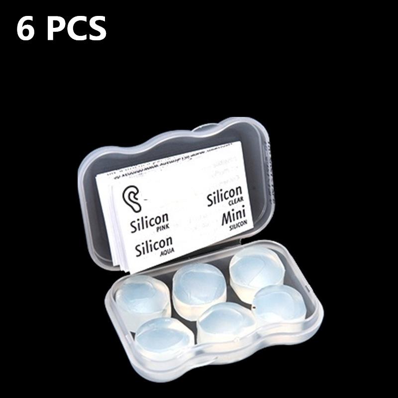 

6/12pcs Ear Plugs For Sleeping Swimming Soft Reusable Moldable Silicone Earplugs Noise Cancelling Earplug Sound Blocking EarPlug