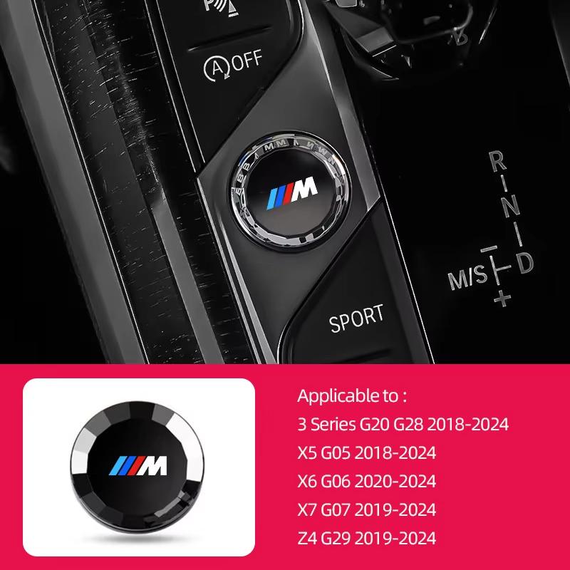 Motorcycle sticker/Car Engine One-button Start Crystal Button Accessories For BMW G80 G06 G07 G42 G14 G15 G16 F82 F20 F21 F83 M2 PCVHD1