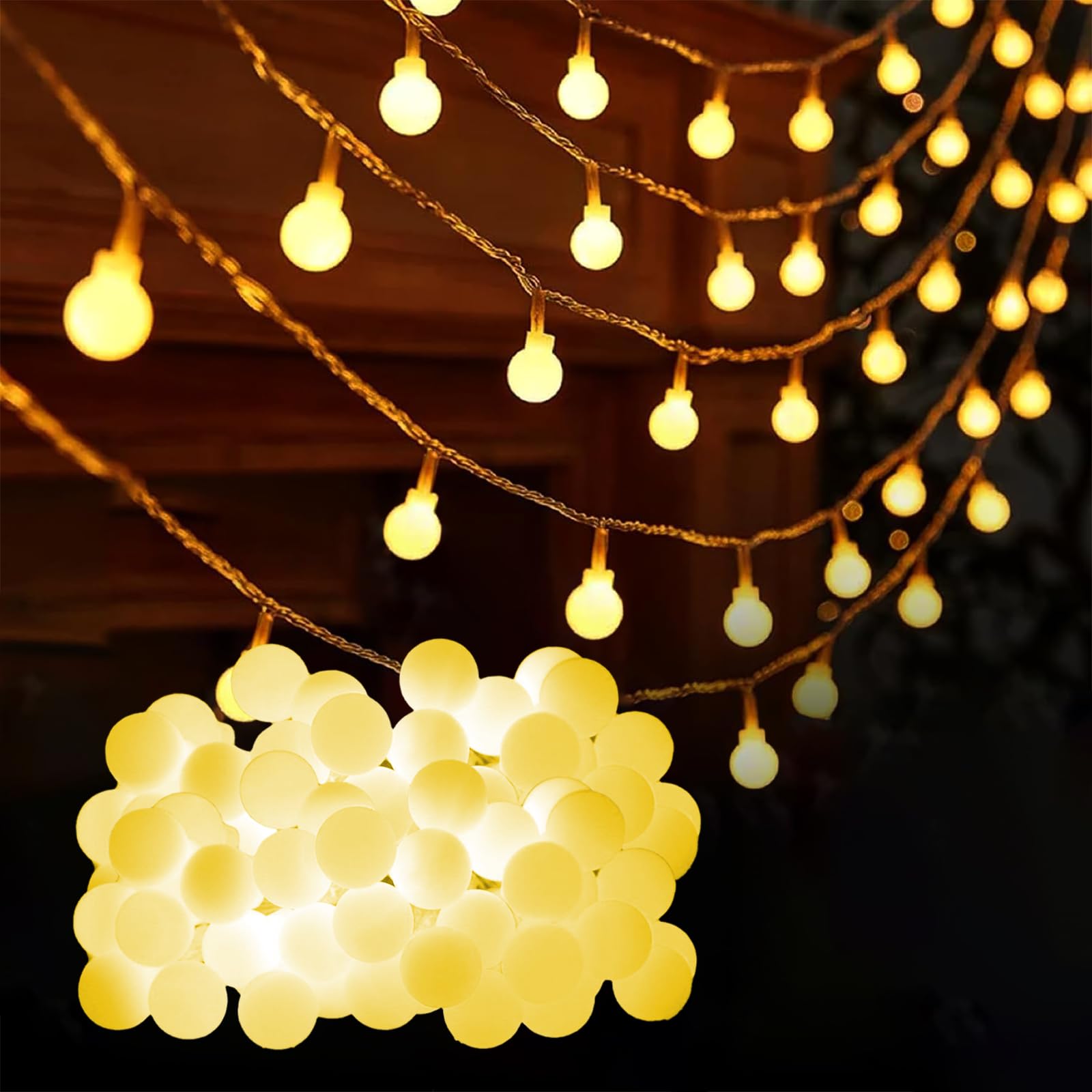 

LEISURE CLUB String Lights, Camping Lights, Hanging Fairy Lights, Decorations, Illumination, Outdoor, Waterproof, Indoor, Decorative, LED Bulbs,