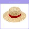 Chapéu de Palha Luffy One Piece Para Proteção Solar de Praia Com Design Respirável Para Crianças e Adultos