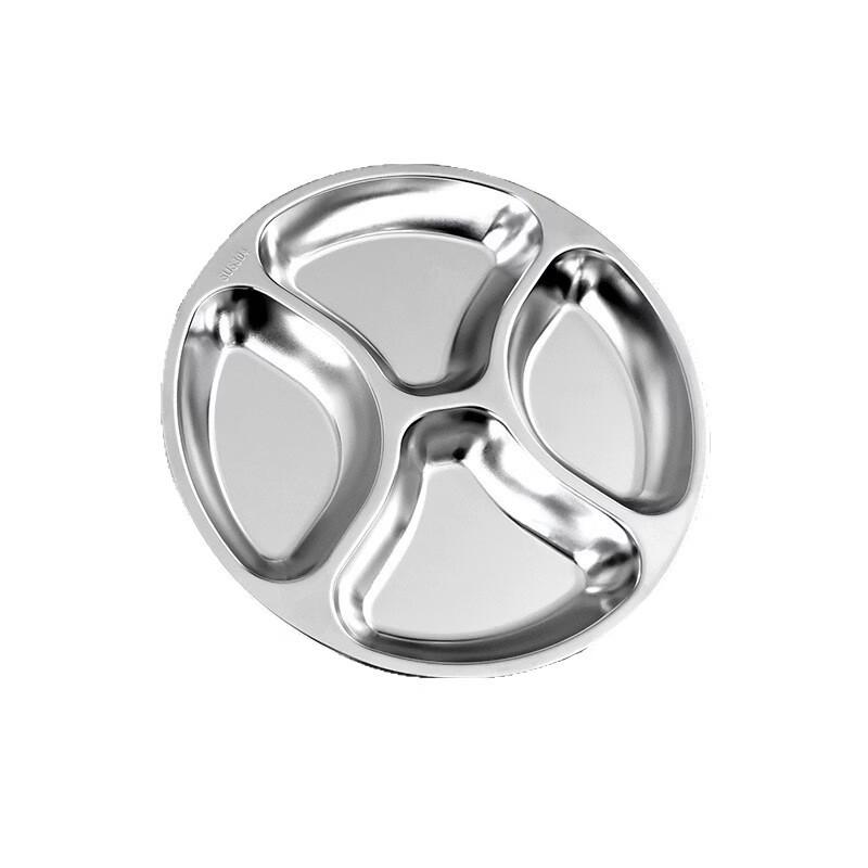 304 Stainless Steel Divided Meal Prep Plate