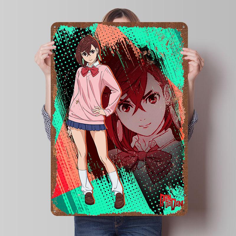 DAN DA DAN Tinplate Posters Custom Wall Art Vintage Metal Signs Retro Tin Plaque for Bedroom Decoration Gaming Home Decorations