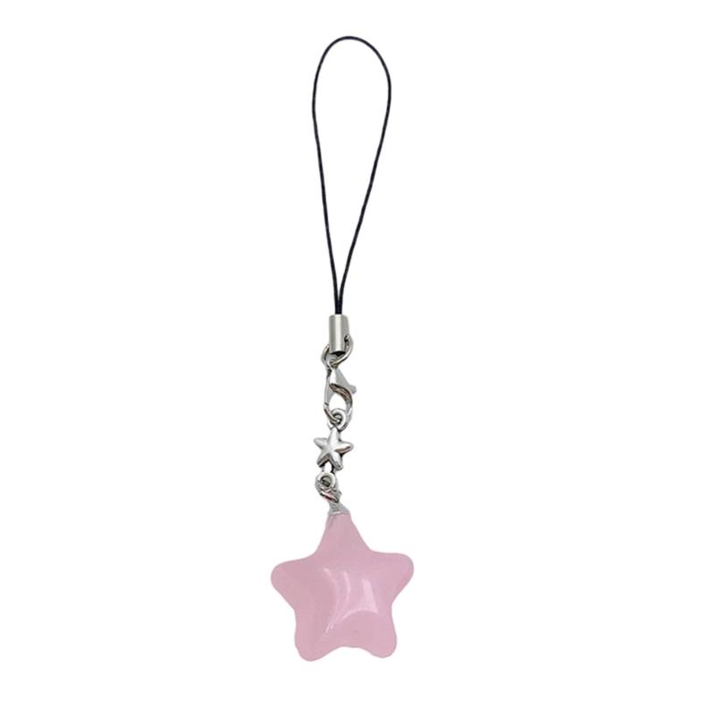 Jelly Star Pendant Keychain Detachable Phone Lanyard for Fashion Individuals